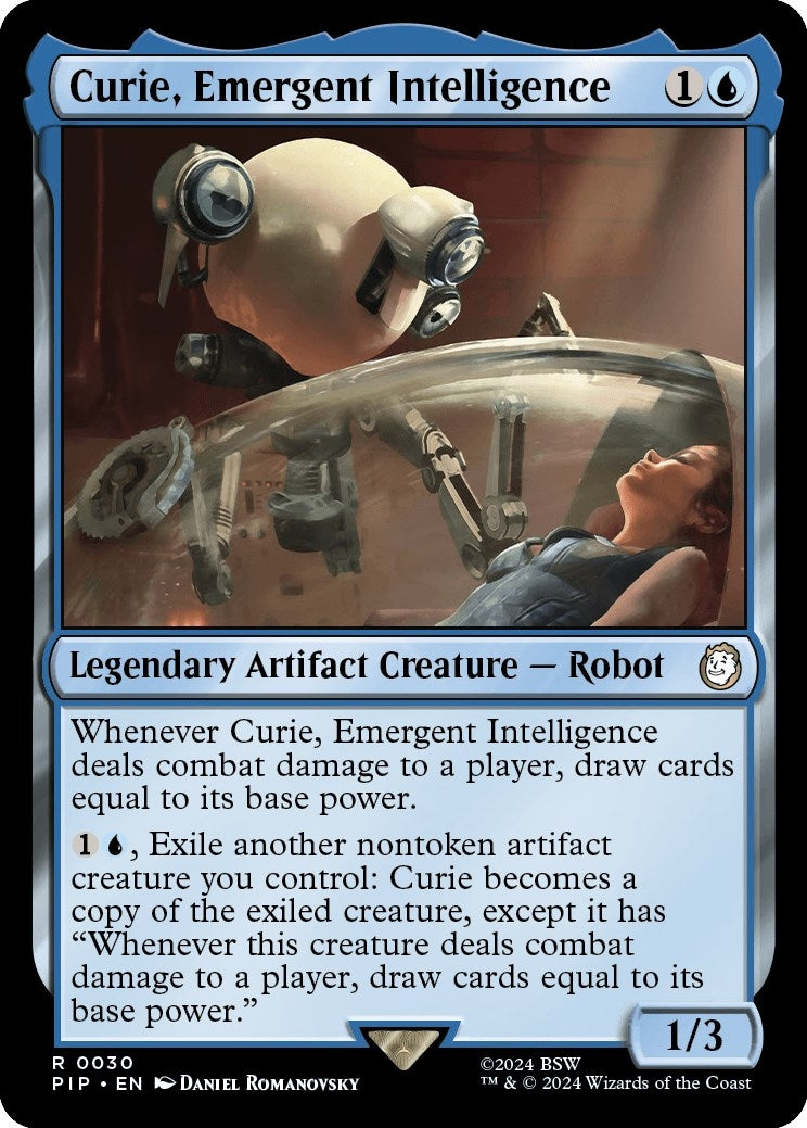 Image for Curie, Emergent Intelligence (30) [Universes Beyond: Fallout] - Magic: The Gathering