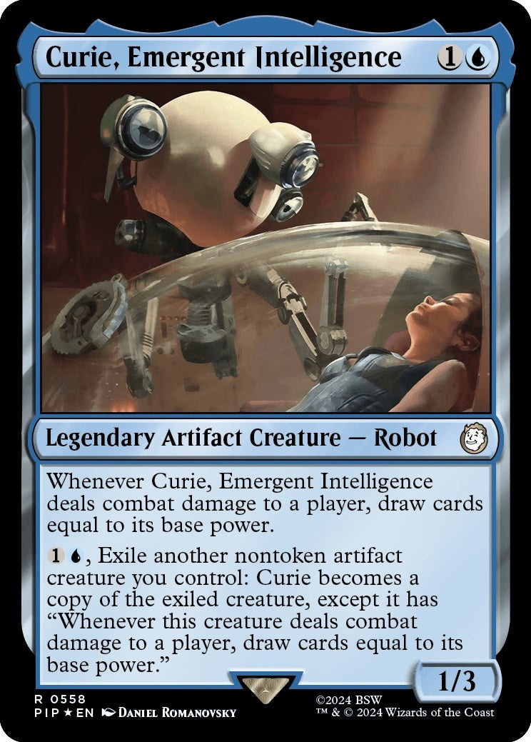 Image for Curie, Emergent Intelligence (Surge Foil) (558) [Universes Beyond: Fallout] - Magic: The Gathering
