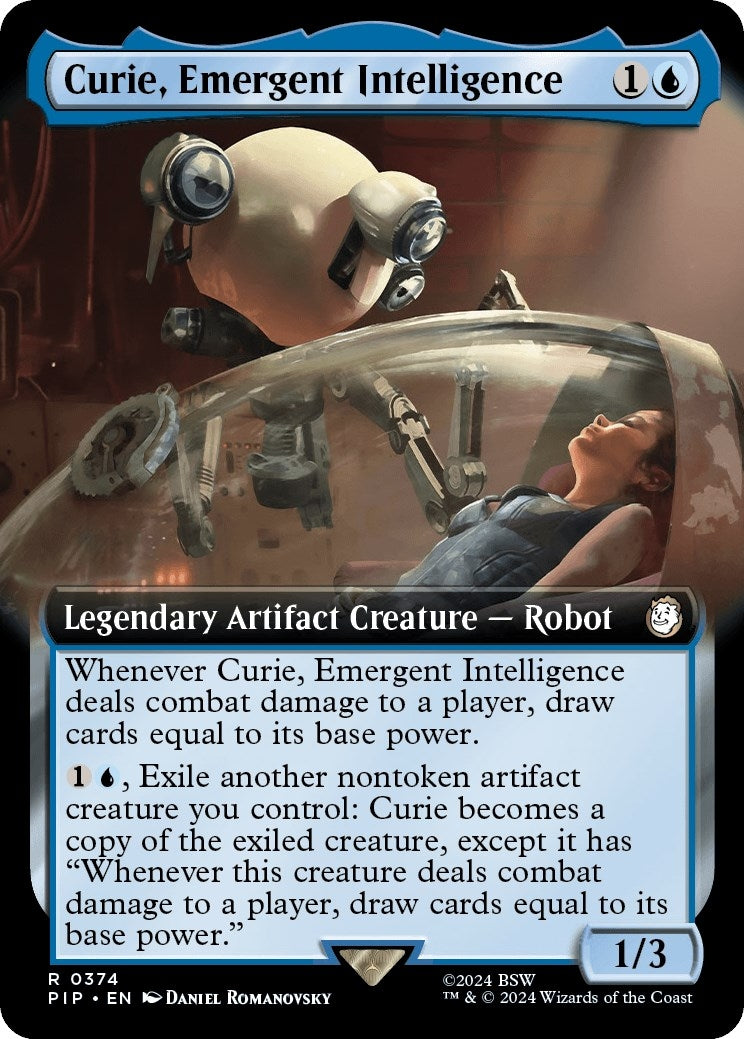 Image for Curie, Emergent Intelligence (Extended Art) (374) [Universes Beyond: Fallout] - Magic: The Gathering