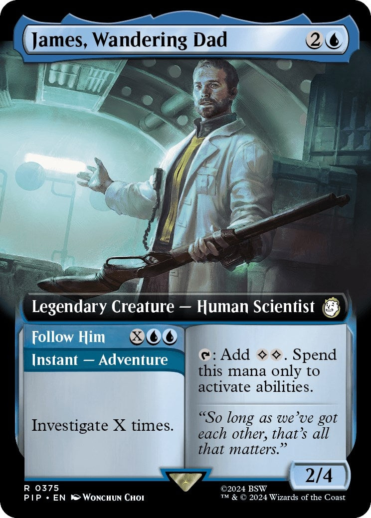 Image for James, Wandering Dad (Extended Art) (375) [Universes Beyond: Fallout] - Magic: The Gathering