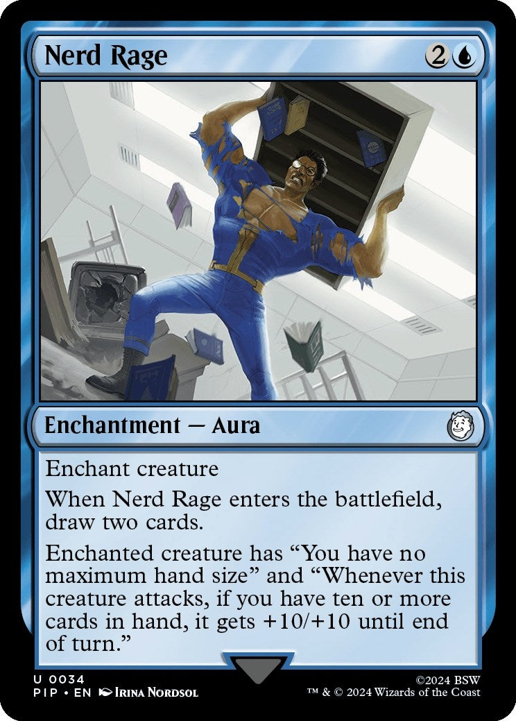 Image for Nerd Rage (34) [Universes Beyond: Fallout] - Magic: The Gathering