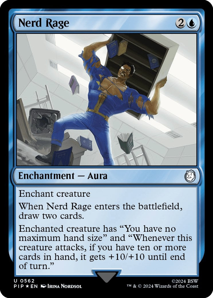 Image for Nerd Rage (Surge Foil) (562) [Universes Beyond: Fallout] - Magic: The Gathering