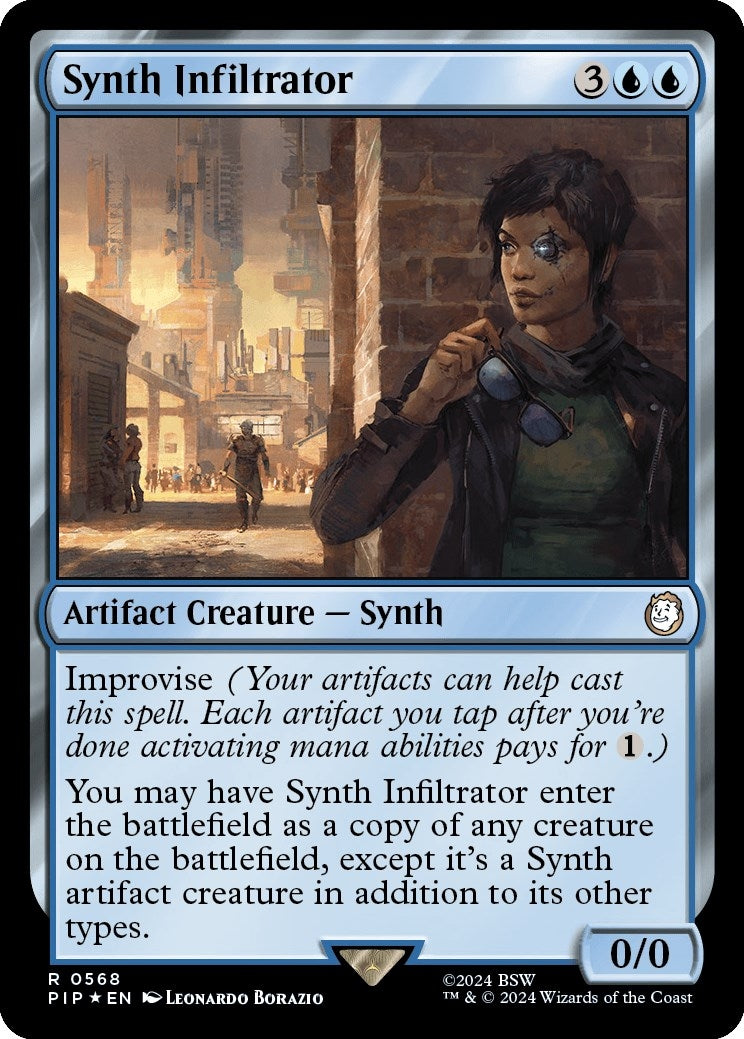 Image for Synth Infiltrator (Surge Foil) (568) [Universes Beyond: Fallout] - Magic: The Gathering
