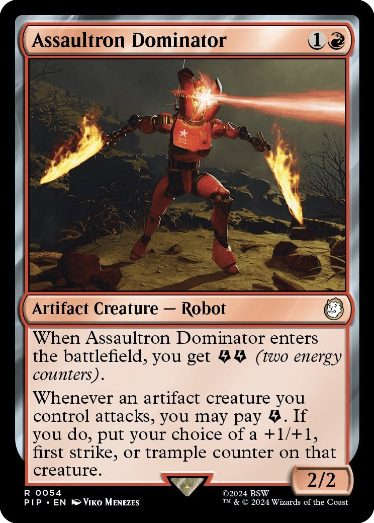 Image for Assaultron Dominator (54) [Universes Beyond: Fallout] - Magic: The Gathering