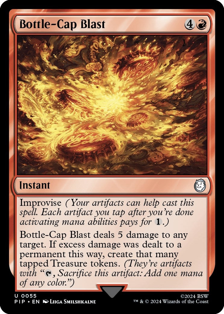 Image for Bottle-Cap Blast (55) [Universes Beyond: Fallout] - Magic: The Gathering
