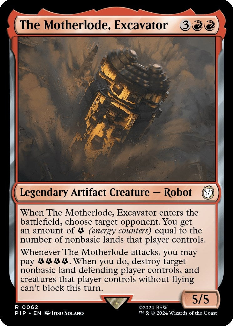 Image for The Motherlode, Excavator (62) [Universes Beyond: Fallout] - Magic: The Gathering