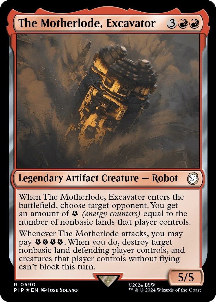 Image for The Motherlode, Excavator (Surge Foil) (590) [Universes Beyond: Fallout] - Magic: The Gathering