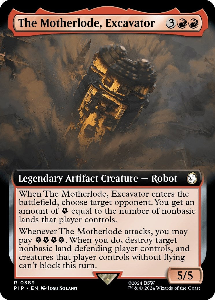 Image for The Motherlode, Excavator (Extended Art) (389) [Universes Beyond: Fallout] - Magic: The Gathering