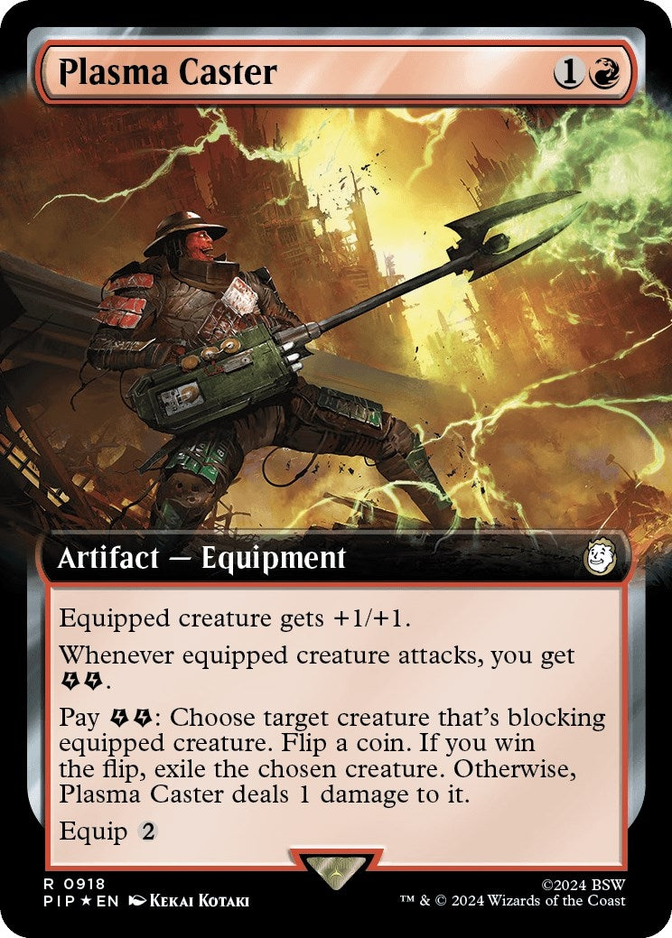 Image for Plasma Caster (Extended Art) (Surge Foil) (918) [Universes Beyond: Fallout] - Magic: The Gathering
