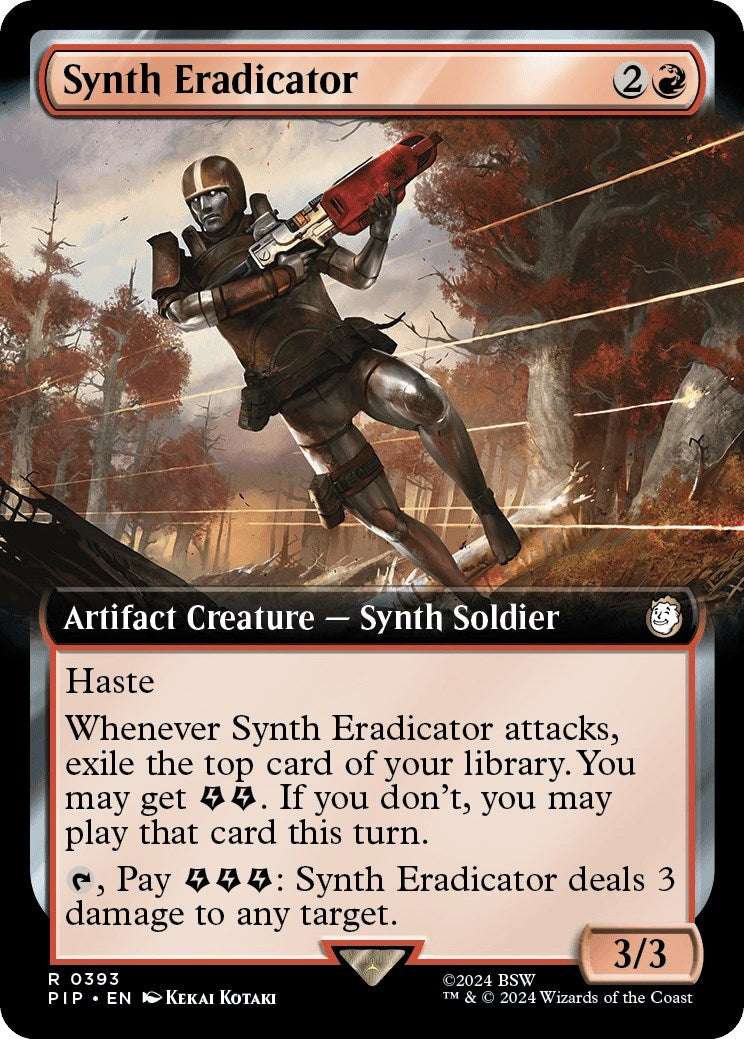 Image for Synth Eradicator (Extended Art) (393) [Universes Beyond: Fallout] - Magic: The Gathering