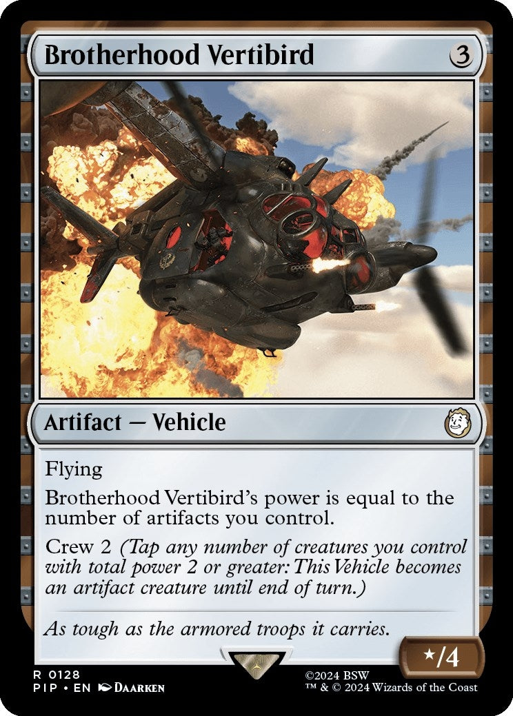 Image for Brotherhood Vertibird (128) [Universes Beyond: Fallout] - Magic: The Gathering