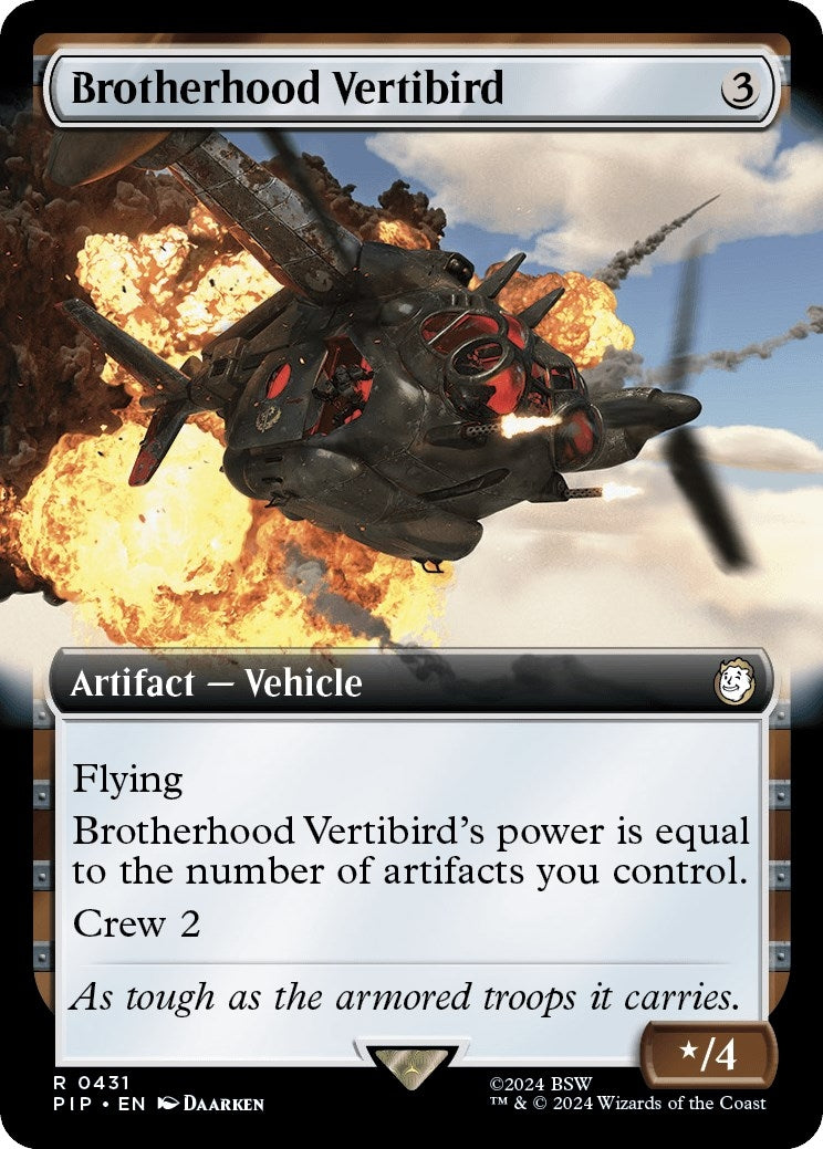 Image for Brotherhood Vertibird (Extended Art) (431) [Universes Beyond: Fallout] - Magic: The Gathering