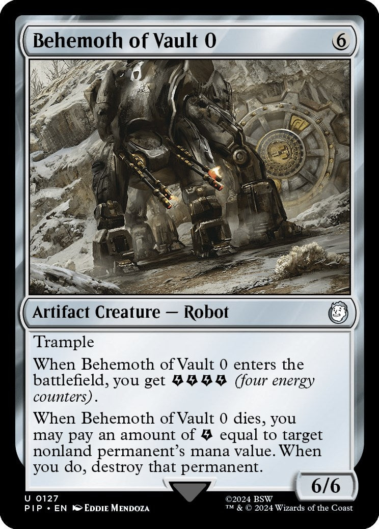 Image for Behemoth of Vault 0 (127) [Universes Beyond: Fallout] - Magic: The Gathering