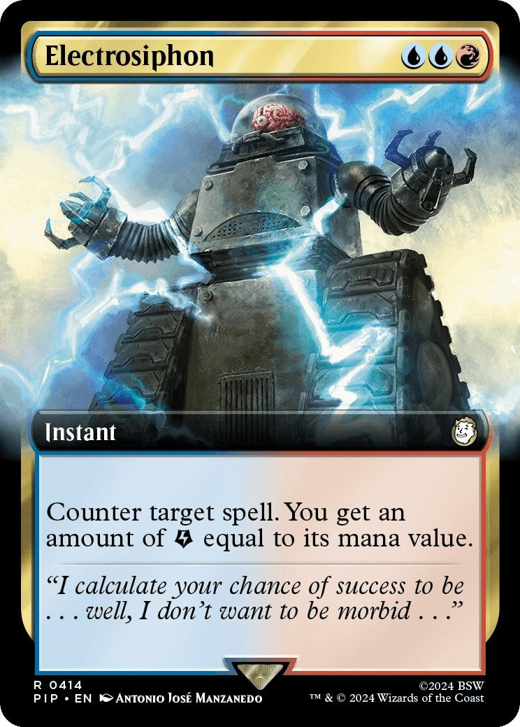 Image for Electrosiphon (Extended Art) (414) [Universes Beyond: Fallout] - Magic: The Gathering