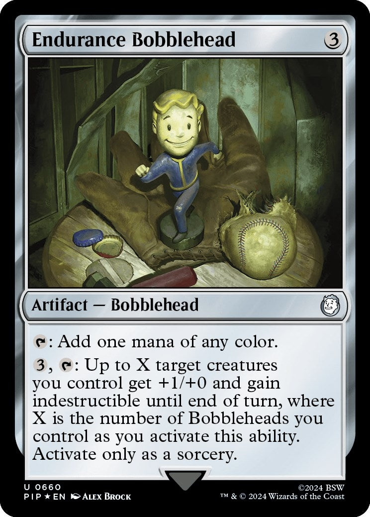 Image for Endurance Bobblehead (Surge Foil) (660) [Universes Beyond: Fallout] - Magic: The Gathering