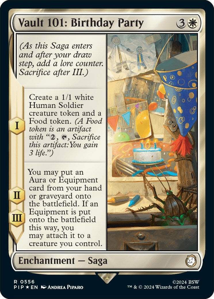 Image for Vault 101: Birthday Party (Surge Foil) (556) [Universes Beyond: Fallout] - Magic: The Gathering