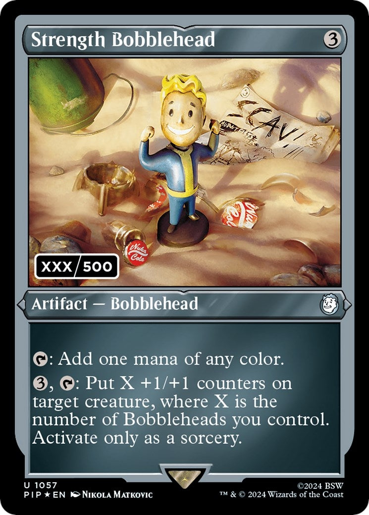 Image for Strength Bobblehead (Serial Numbered) (1057) [Universes Beyond: Fallout] - Magic: The Gathering