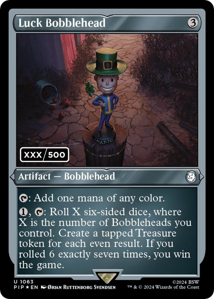 Image for Luck Bobblehead (Serial Numbered) (1063) [Universes Beyond: Fallout] - Magic: The Gathering