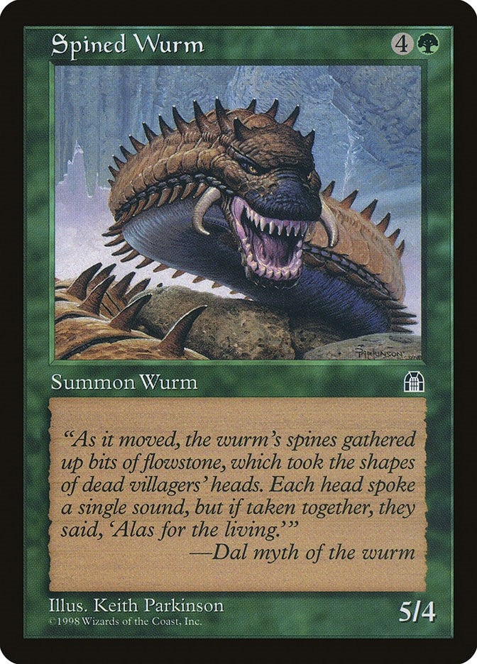 Image for Spined Wurm [Stronghold] - Magic: The Gathering