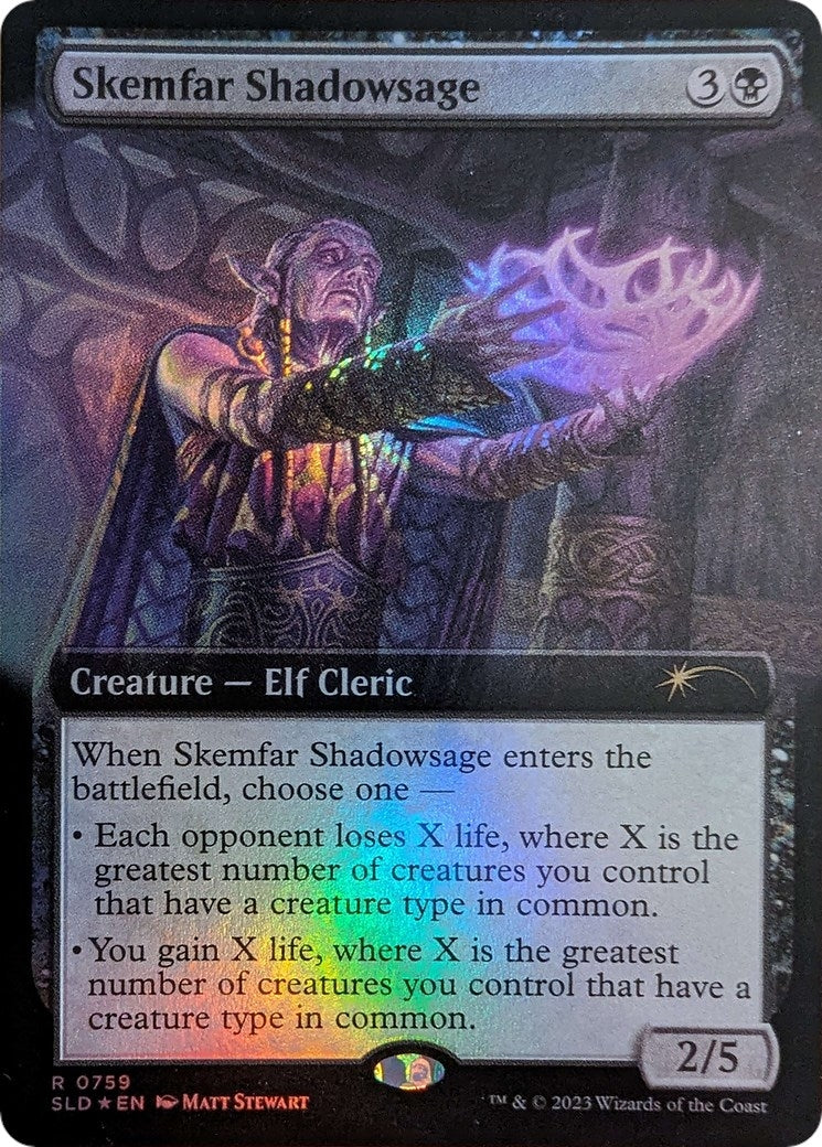 Image for Skemfar Shadowsage (Extended Art) (759) [Secret Lair Drop Series] - Magic: The Gathering