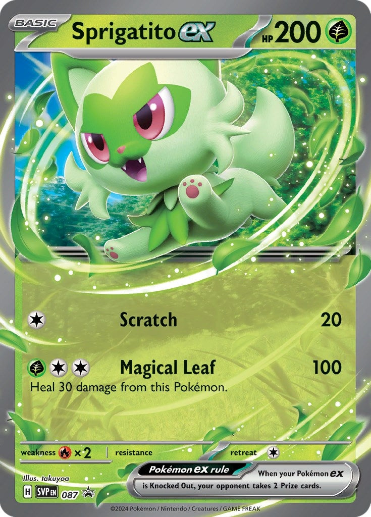 Sprigatito ex - 087 (087) [SV: Scarlet & Violet Promo Cards]