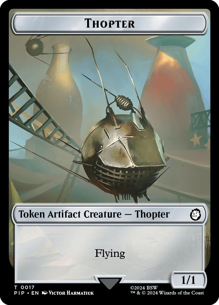 Image for Thopter // Treasure (0018) Double-Sided Token (17 // 18) [Universes Beyond: Fallout] - Magic: The Gathering