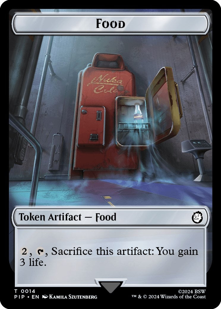 Image for Food (0014) // Human Soldier Double-Sided Token (14 // 3) [Universes Beyond: Fallout] - Magic: The Gathering
