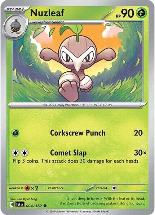 Image for Nuzleaf (004/162) [SV05: Temporal Forces] - Pokemon