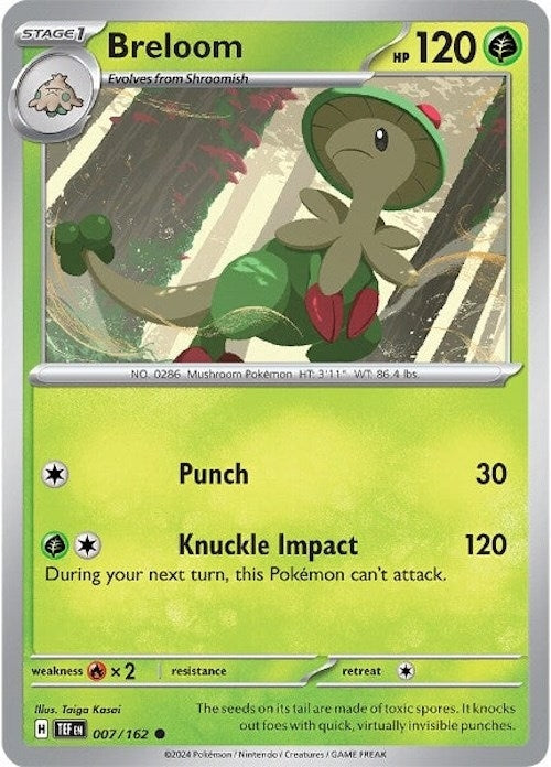 Image for Breloom (007/162) [SV05: Temporal Forces] - Pokemon