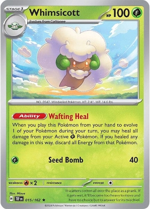 Image for Whimsicott (015/162) [SV05: Temporal Forces] - Pokemon