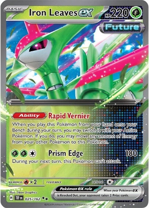 Image for Iron Leaves ex (025/162) [SV05: Temporal Forces] - Pokemon