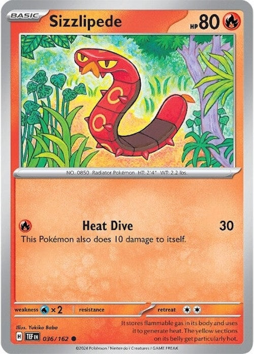 Image for Sizzlipede (036/162) [SV05: Temporal Forces] - Pokemon