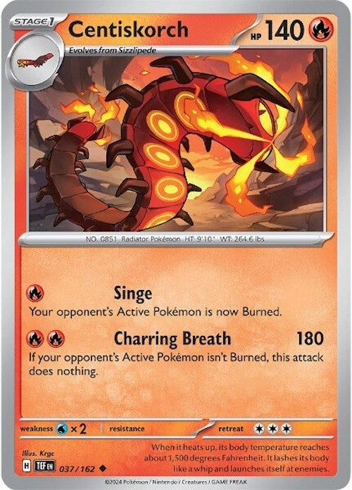 Image for Centiskorch (037/162) [SV05: Temporal Forces] - Pokemon