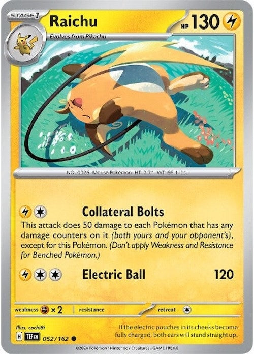 Image for Raichu (052/162) [SV05: Temporal Forces] - Pokemon