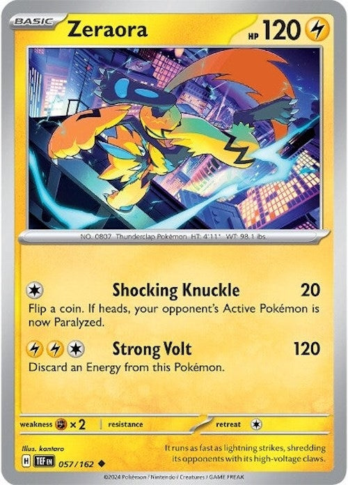 Image for Zeraora (057/162) [SV05: Temporal Forces] - Pokemon