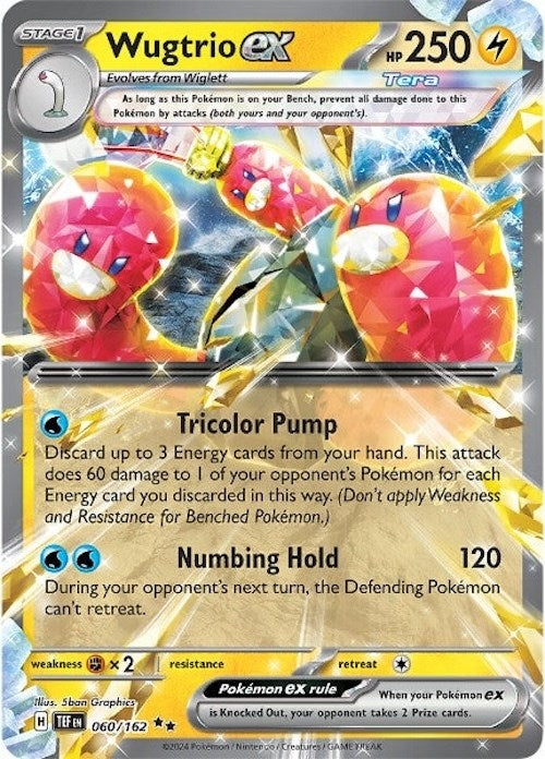Image for Wugtrio ex (060/162) [SV05: Temporal Forces] - Pokemon