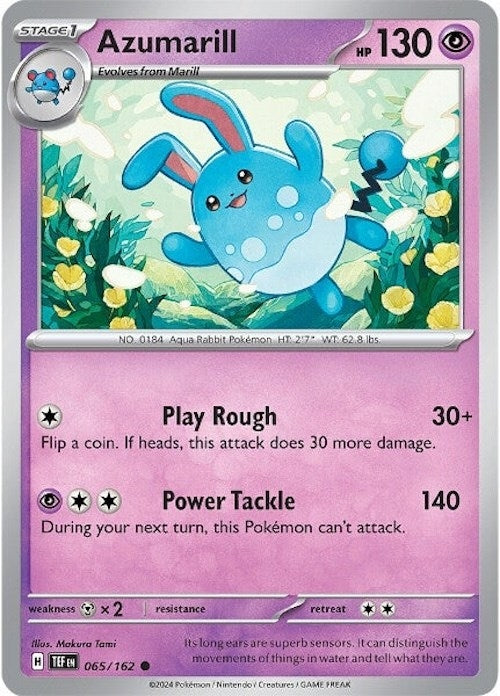 Image for Azumarill (065/162) [SV05: Temporal Forces] - Pokemon
