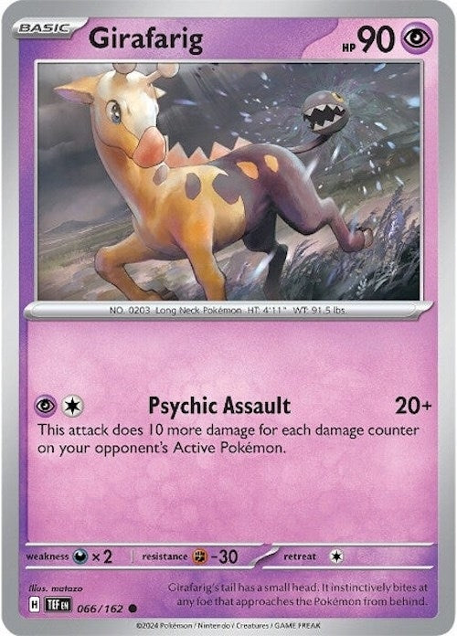 Image for Girafarig (066/162) [SV05: Temporal Forces] - Pokemon