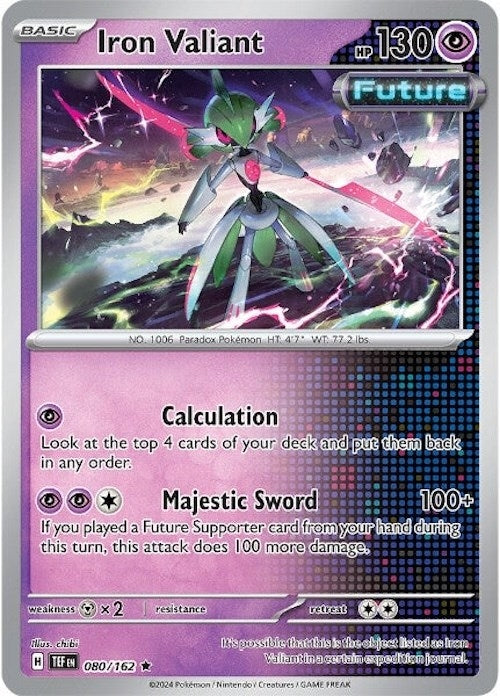 Image for Iron Valiant (080/162) [SV05: Temporal Forces] - Pokemon