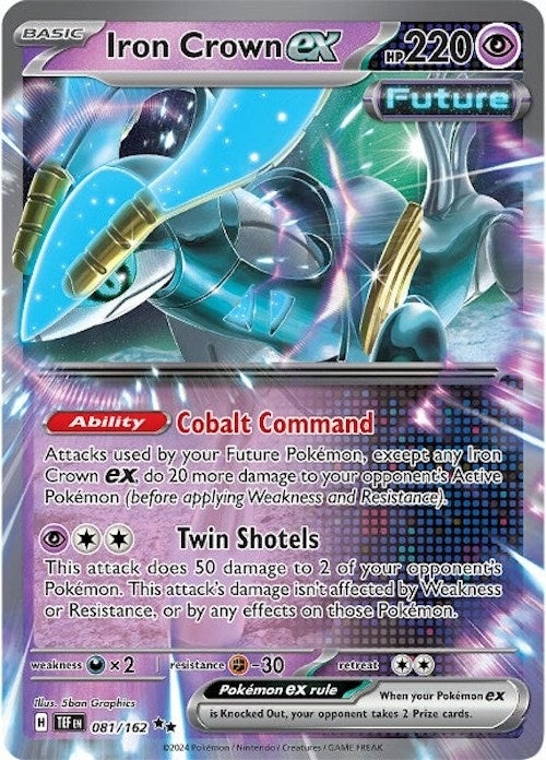 Image for Iron Crown ex (081/162) [SV05: Temporal Forces] - Pokemon