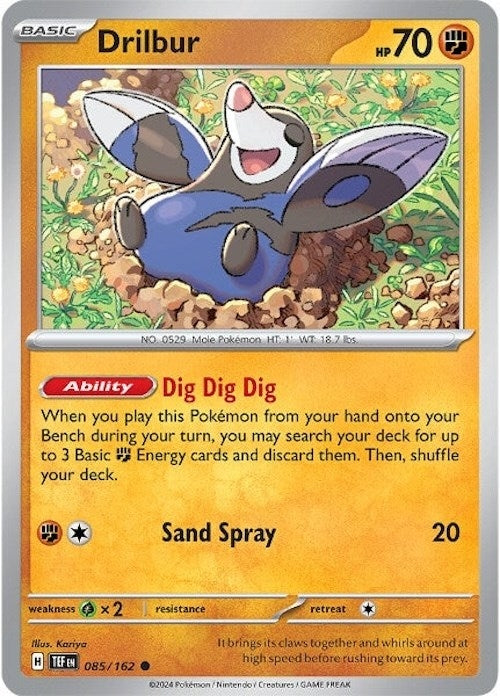 Image for Drilbur (085/162) [SV05: Temporal Forces] - Pokemon