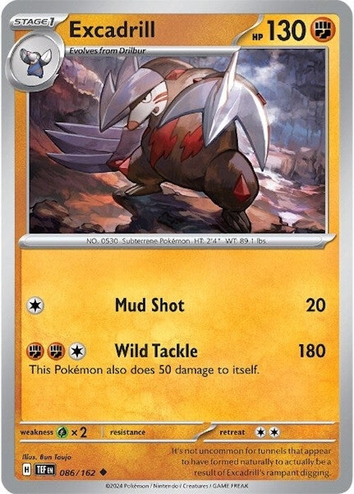 Image for Excadrill (086/162) [SV05: Temporal Forces] - Pokemon