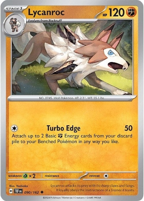 Image for Lycanroc (090/162) [SV05: Temporal Forces] - Pokemon