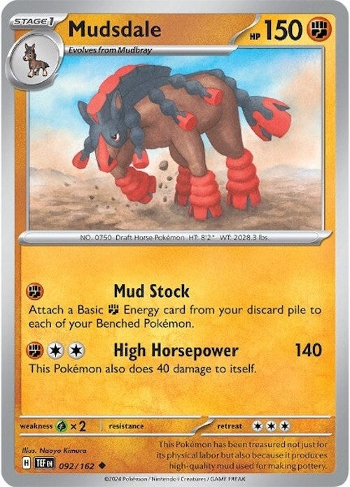 Image for Mudsdale (092/162) [SV05: Temporal Forces] - Pokemon