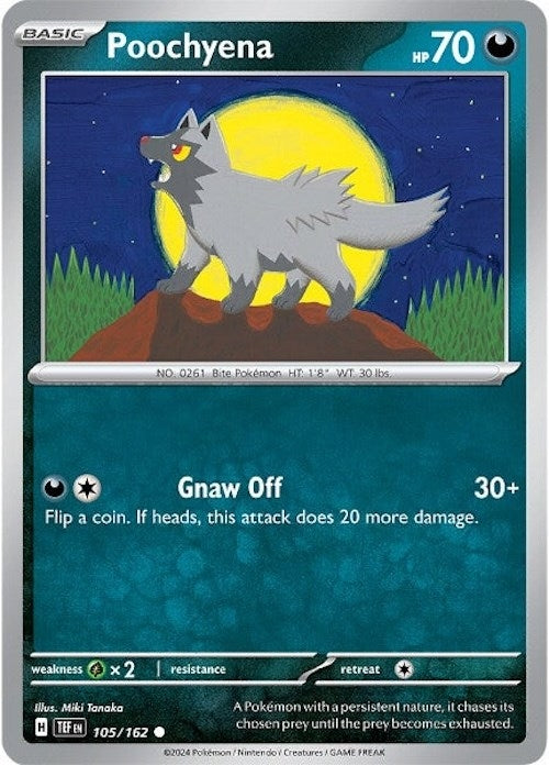 Image for Poochyena (105/162) [SV05: Temporal Forces] - Pokemon