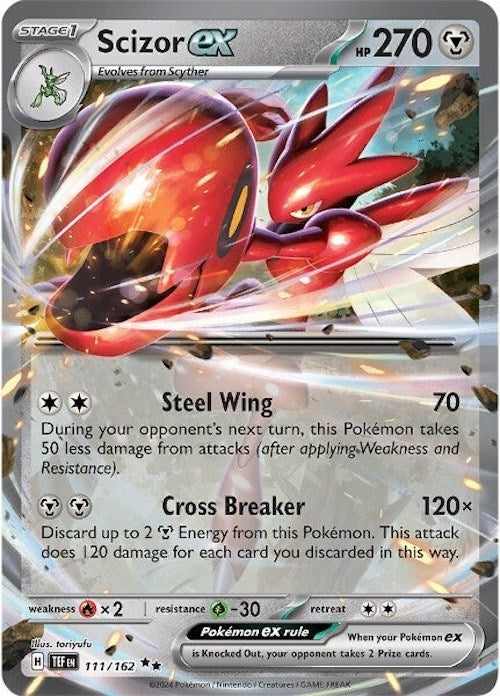 Image for Scizor ex (111/162) [SV05: Temporal Forces] - Pokemon