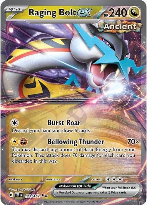 Image for Raging Bolt ex (123/162) [SV05: Temporal Forces] - Pokemon