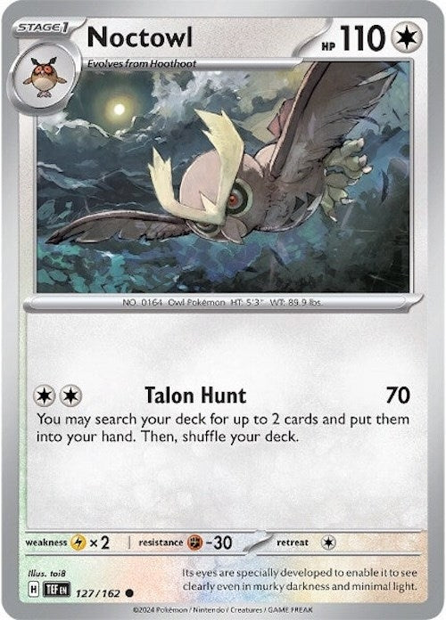 Image for Noctowl (127/162) [SV05: Temporal Forces] - Pokemon
