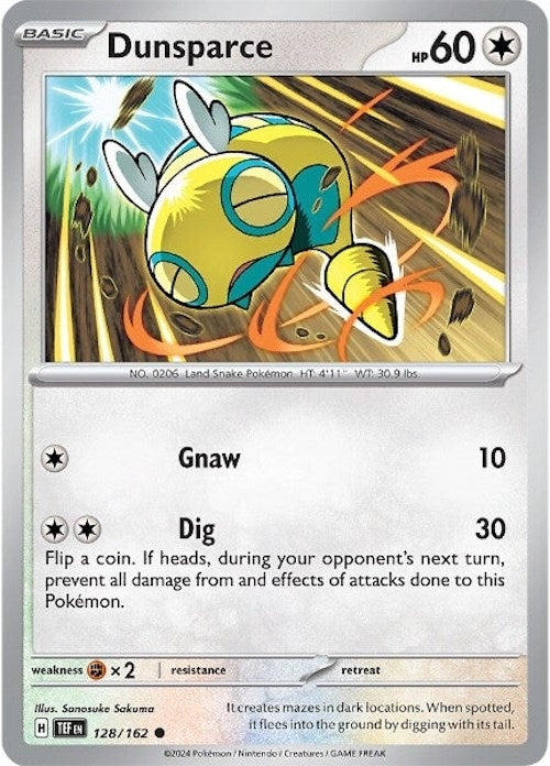 Image for Dunsparce (128/162) [SV05: Temporal Forces] - Pokemon