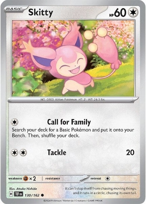 Image for Skitty (130/162) [SV05: Temporal Forces] - Pokemon